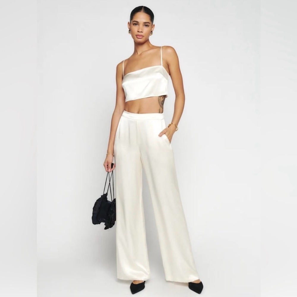 Reformation Sabine silk set